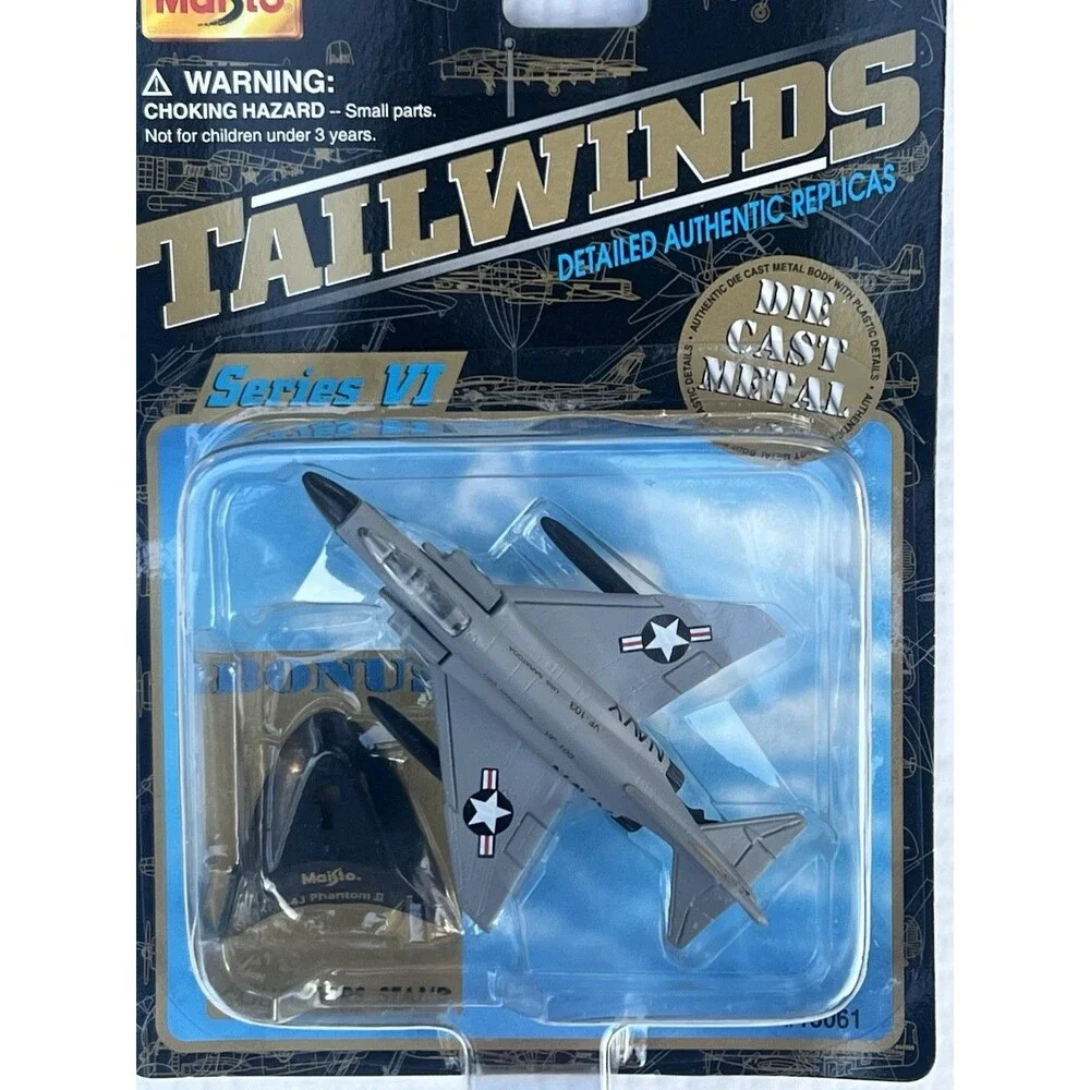 2001 Maisto Tailwinds F-4J Phantom II US Navy Marines Diecast Jet Sealed